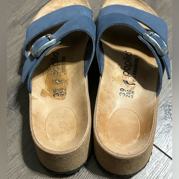 Birkenstock Papillio Almina Nubuck Leather - Elemental Blue Size 39 - Picture 3 of 7